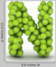 Letter N Tennis Balls Wall Decal