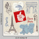 Scrapbook Design Elements Paris Wall Decal
