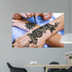 Henna Being Applied to Wall Decal