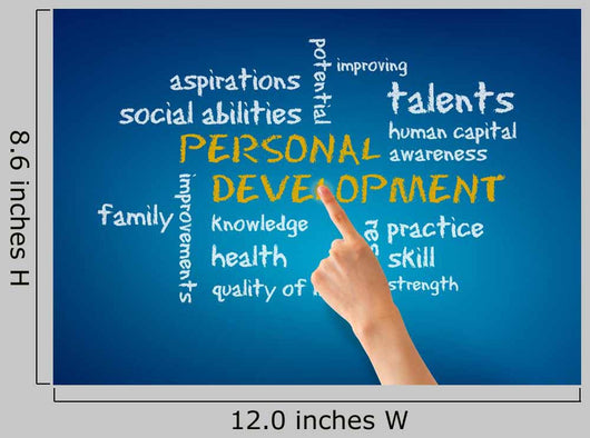 Personal Development Word Cloud Wall Decal