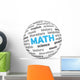Math Word Sphere Wall Decal