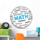 Math Word Sphere Wall Decal