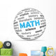 Math Word Sphere Wall Decal