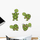 Adorable Turtle Wall Stickers Wall Decal