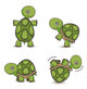 Adorable Turtle Wall Stickers Wall Decal