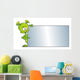 Green Alien Pointing Board Wall Decal