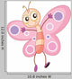 Jumping Cartoon Butterfly Wall Decal