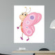 Cartoon Butterfly Looking Over Shoulder Wall Decal
