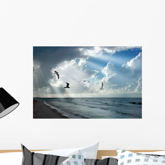 Light and Seagulls Wall Decal