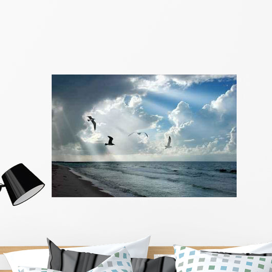 Light and Seagulls Wall Decal
