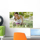 Cute Girl Stretching Ground Wall Decal
