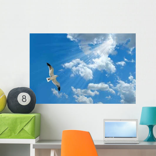 Seagull and Light Wall Decal