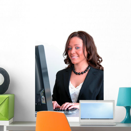 Office Worker Wall Decal