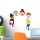 Kids and Banner Wall Decal