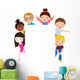Kids and Banner Wall Decal