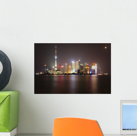 Shanghai Skyline Wall Decal