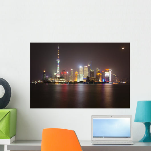 Shanghai Skyline Wall Decal