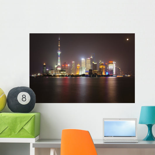 Shanghai Skyline Wall Decal