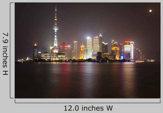 Shanghai Skyline Wall Decal