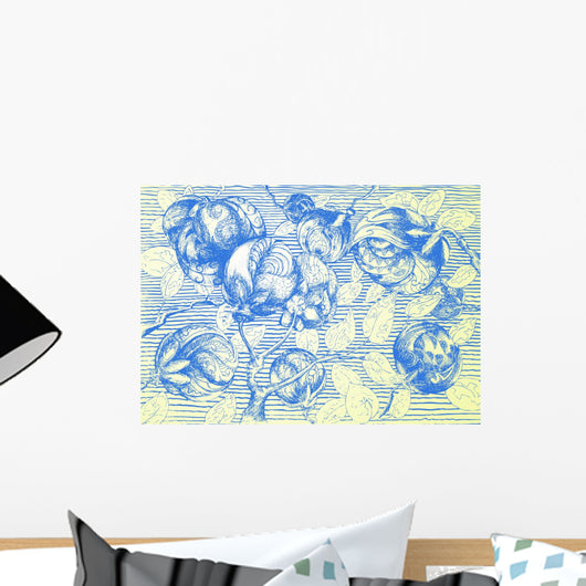 Flower and Leafe Wall Decal