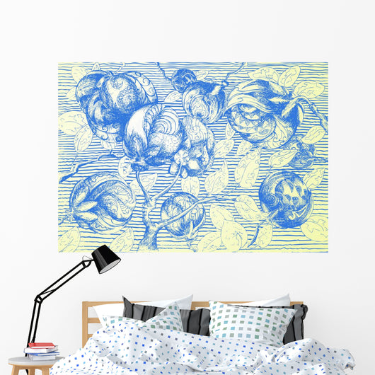 Flower and Leafe Wall Decal