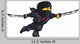 Ninja Attack Wall Decal
