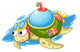 Turbo Turtle Wall Decal