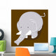 Funny and Cute Elephant Wall Decal