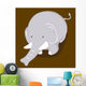 Funny and Cute Elephant Wall Decal