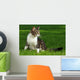 Cat Playing Outdoors Grass Wall Decal