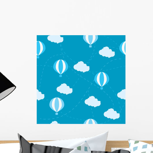 Seamless Pattern Air Balloon Wall Decal
