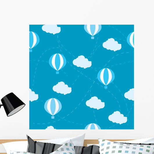 Seamless Pattern Air Balloon Wall Decal