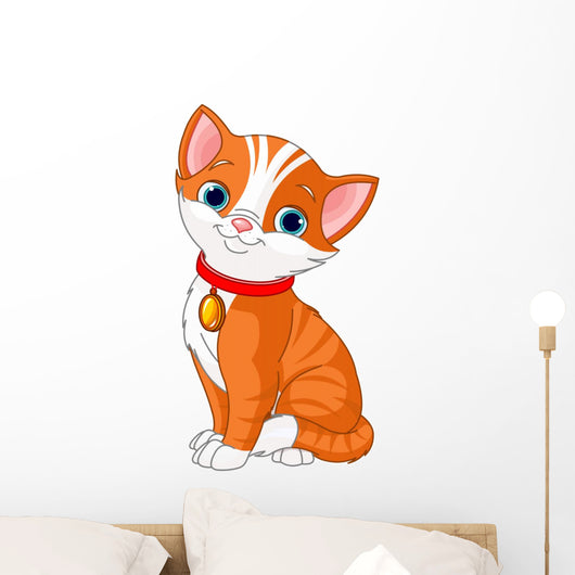 Cute Cat Wall Decal