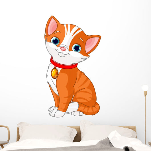Cute Cat Wall Decal
