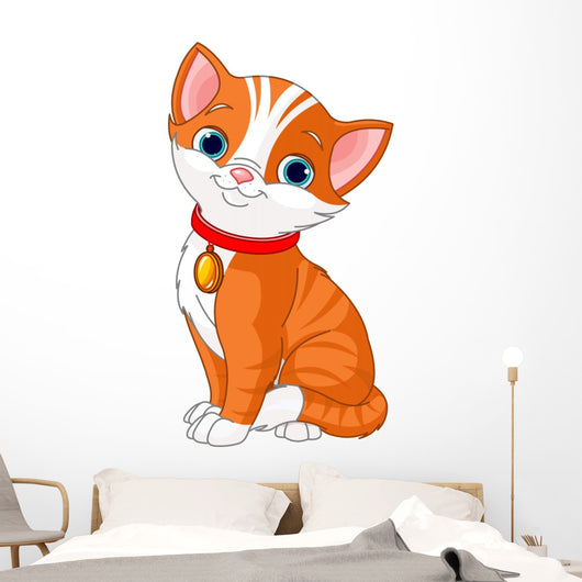 Cute Cat Wall Decal