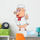 Pig Chef Cartoon Wall Decal