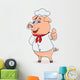 Pig Chef Cartoon Wall Decal