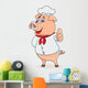 Pig Chef Cartoon Wall Decal