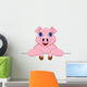 Pig Cartoon and Blank Wall Decal