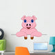 Pig Cartoon and Blank Wall Decal