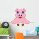 Pig Cartoon and Blank Wall Decal