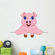 Pig Cartoon and Blank Wall Decal