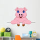 Pig Cartoon and Blank Wall Decal