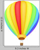 Rainbow Color Hot Air Wall Decal
