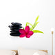 Black Balanced Zen Stones Wall Decal