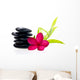 Black Balanced Zen Stones Wall Decal