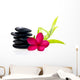 Black Balanced Zen Stones Wall Decal