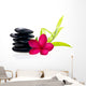 Black Balanced Zen Stones Wall Decal