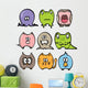 Collection Funny Animals Vector Wall Decal