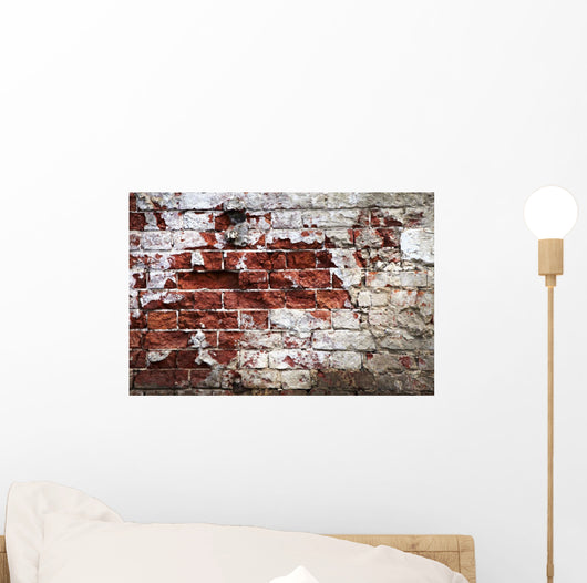 Crumbling Brick Wall Wall Decal
